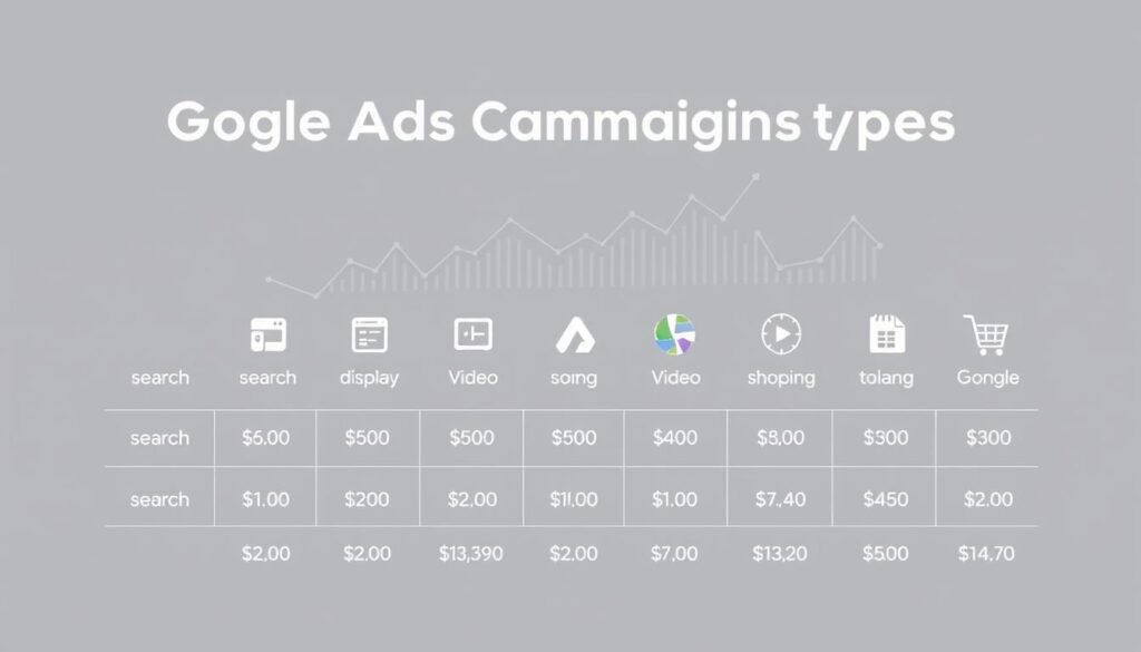 google ads cost by campaign type